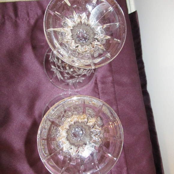 Lead Crystal Tulip Goblets - Picture 4 of 10